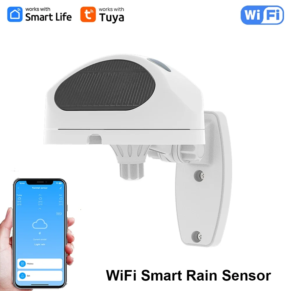 Haozee Tuya Wi-Fi умный датчик дождя уличный IP66 водонепроницаемый детектор дождя беспроводной контроль дождя в реальном времени удаленный монитор
Haozee Tuya Wi-Fi умный датчик дождя уличный IP66 водонепроницаемый детектор дождя беспроводной контроль дождя в реальном времени удаленный монитор