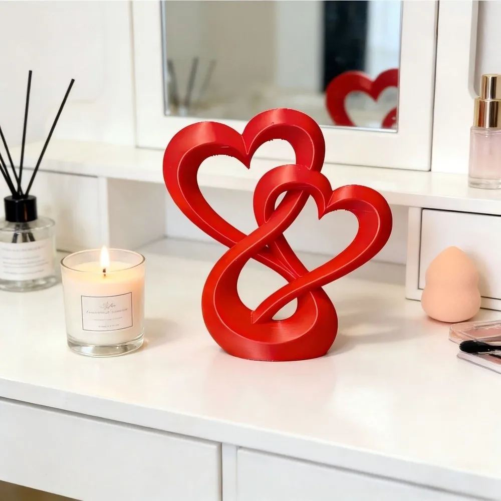 3D Printed Double Heart Ornament Lovers Gifts Creative Car Interior Ornament Sweet Love Miniature Decoration Couple
3D Printed Double Heart Ornament Lovers Gifts Creative Car Interior Ornament Sweet Love Miniature Decoration Couple