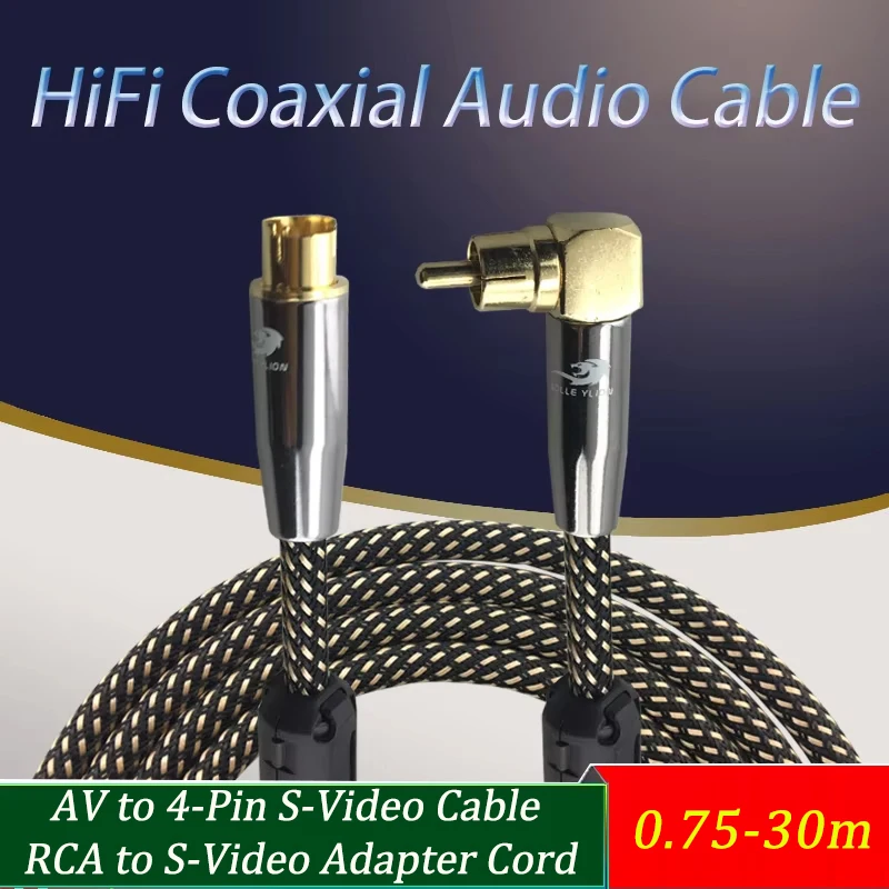 AV to 4-Pin S-Video Cable RCA to S-Video Adapter Cord for CCTV Camera DVR Monitor Security System 
AV to 4-Pin S-Video Cable RCA to S-Video Adapter Cord for CCTV Camera DVR Monitor Security System