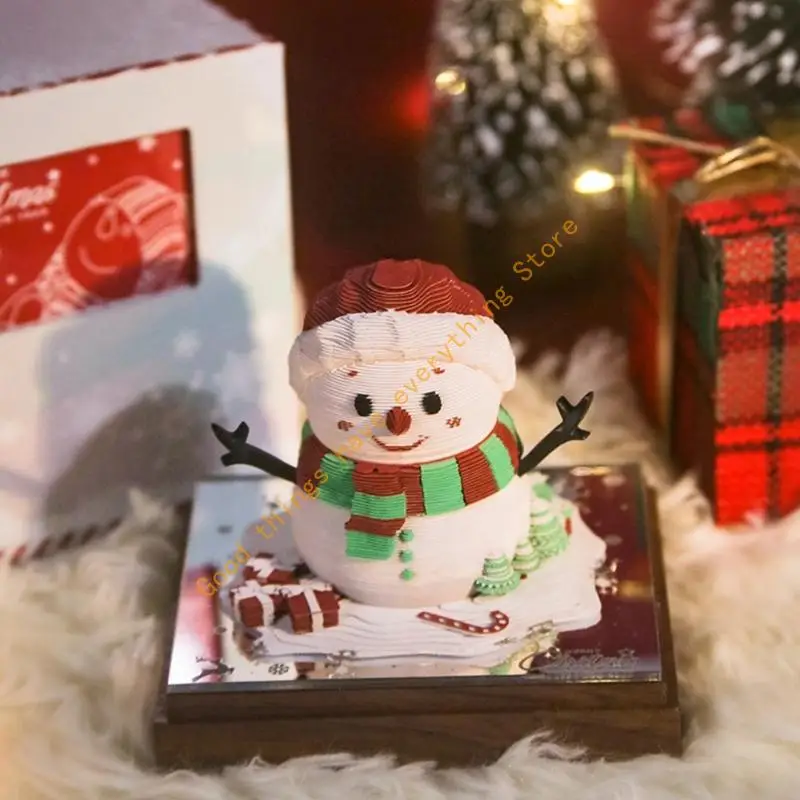Tearable Paper Carving Snowman Calendar Desk Calendar With Acrylic Display Frame For Christmas Decoration 55KF
Tearable Paper Carving Snowman Calendar Desk Calendar With Acrylic Display Frame For Christmas Decoration 55KF