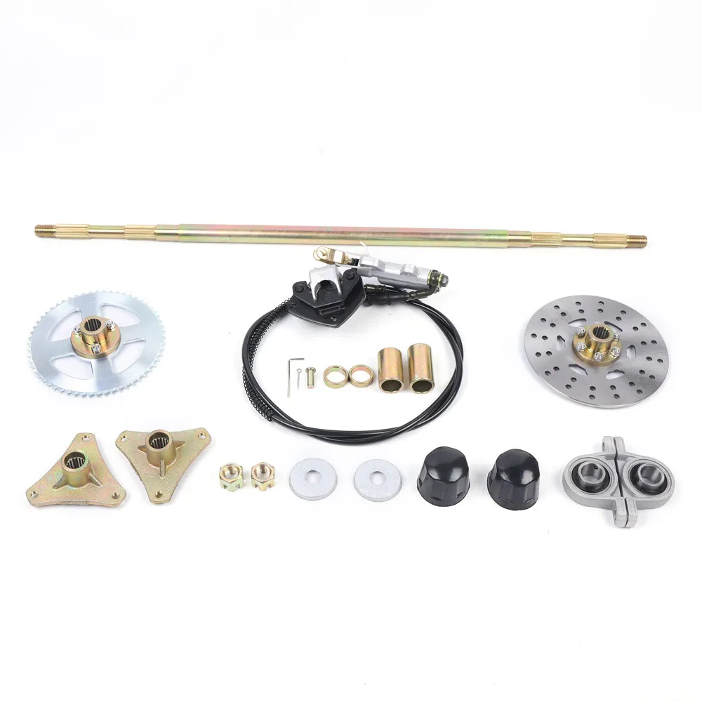 740mm Rear Axle Kit Brake Assembly &Pillow Blocks For ATV Quads Buggy Go Kart US
740mm Rear Axle Kit Brake Assembly &Pillow Blocks For ATV Quads Buggy Go Kart US