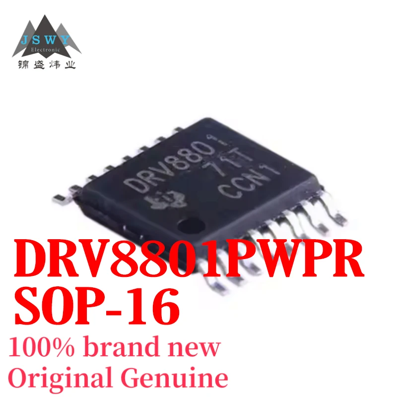 (5/50 pcs) DRV8801PWPR DRV8801 HTSSOP-16 Driver Chip Genuine Fast Shipping Free Shipping 
(5/50 pcs) DRV8801PWPR DRV8801 HTSSOP-16 Driver Chip Genuine Fast Shipping Free Shipping