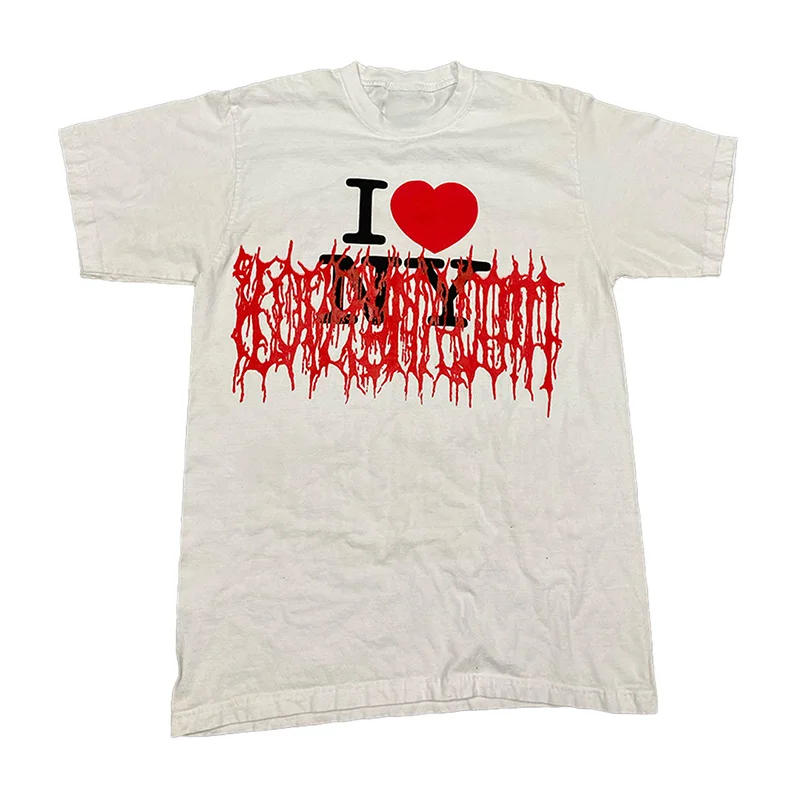Y2K Cotton Tshirt Letter Print EMO Punk Top High Street Retro Short Sleeve Tshirt Hiphop Loose Fashion Tee in 2025 New Fashion
Y2K Cotton Tshirt Letter Print EMO Punk Top High Street Retro Short Sleeve Tshirt Hiphop Loose Fashion Tee in 2025 New Fashion
