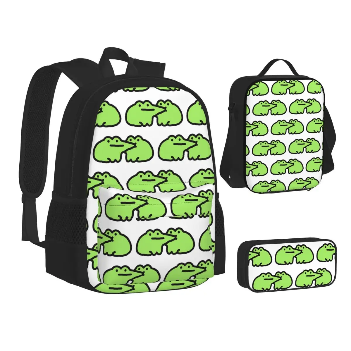 Frog 04 Backpacks Boys Girls Bookbag School Bags Kids Rucksack Lunch Bag Pen Bag Three-Piece Set
Frog 04 Backpacks Boys Girls Bookbag School Bags Kids Rucksack Lunch Bag Pen Bag Three-Piece Set