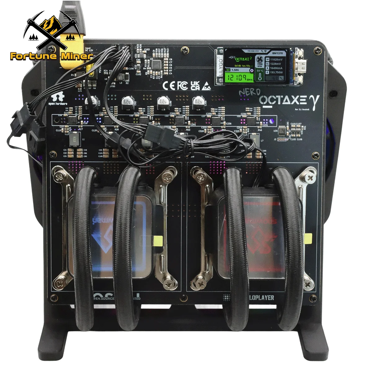 New NerdOCTaxe Hydro Rev3.1 12Th/s 190W 8*BM1370 ASIC Chips Bitcoin Miner BTC Solo Miners Bitcoin Silent Mining Lottery Machine
New NerdOCTaxe Hydro Rev3.1 12Th/s 190W 8*BM1370 ASIC Chips Bitcoin Miner BTC Solo Miners Bitcoin Silent Mining Lottery Machine