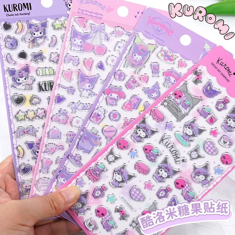 4pcs Kawaii Kuromi 3d Relief Crystal Sticker Cute Diy Mobile Phone Decor Sticker Student Hand Account Stationery
4pcs Kawaii Kuromi 3d Relief Crystal Sticker Cute Diy Mobile Phone Decor Sticker Student Hand Account Stationery