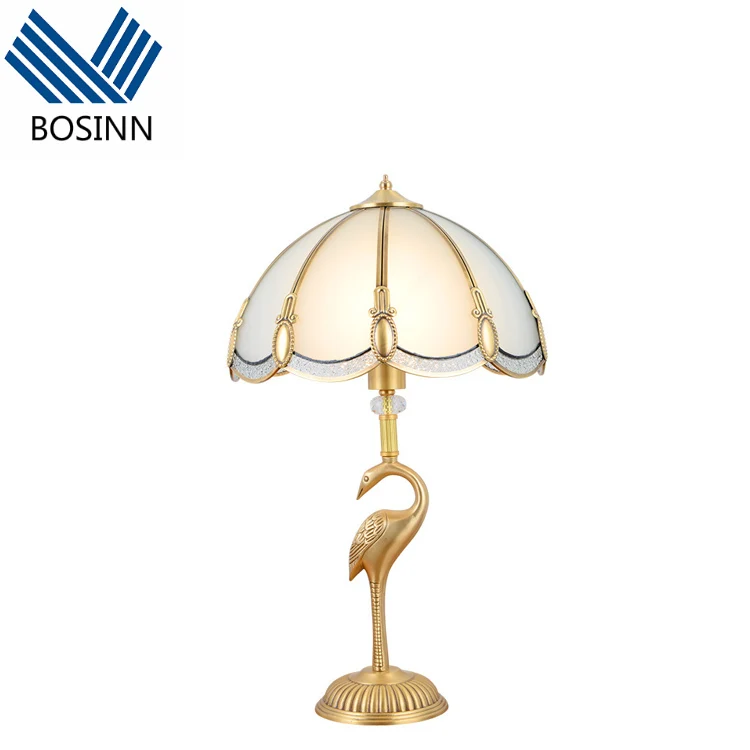 Copper Crane Table Lamps Decorative Luxury Living Room Table Light Luxury European Umbrella Lampshade Desk Lamp
Copper Crane Table Lamps Decorative Luxury Living Room Table Light Luxury European Umbrella Lampshade Desk Lamp