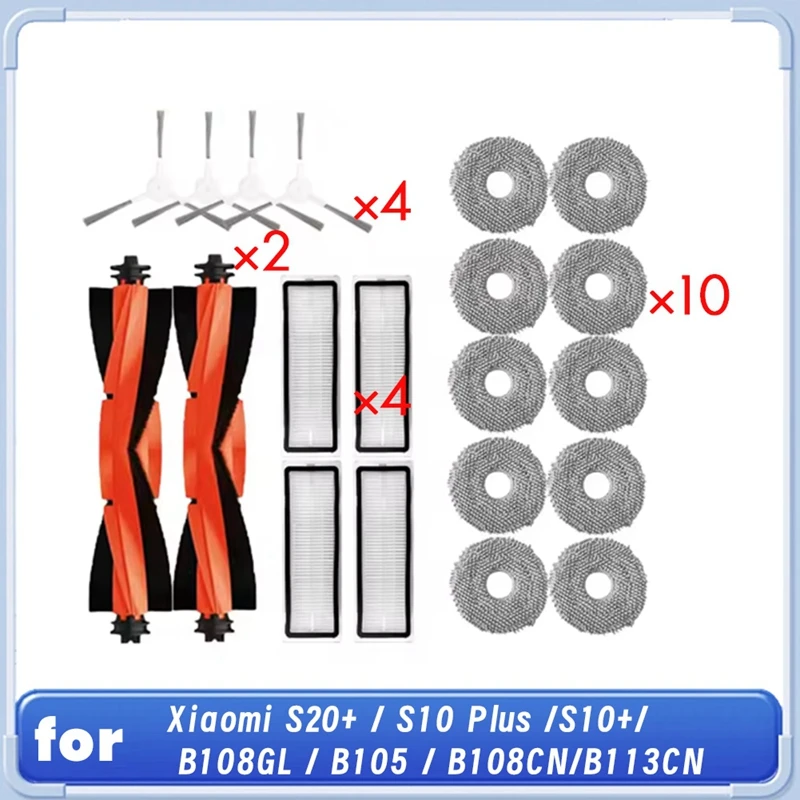 ABMI-20 Pcs For Xiaomi S20+ / S10 Plus /S10+/ B108GL / B105 / B108CN/B113CN Sweeping Robot Cleaner Parts Replacement
ABMI-20 Pcs For Xiaomi S20+ / S10 Plus /S10+/ B108GL / B105 / B108CN/B113CN Sweeping Robot Cleaner Parts Replacement
