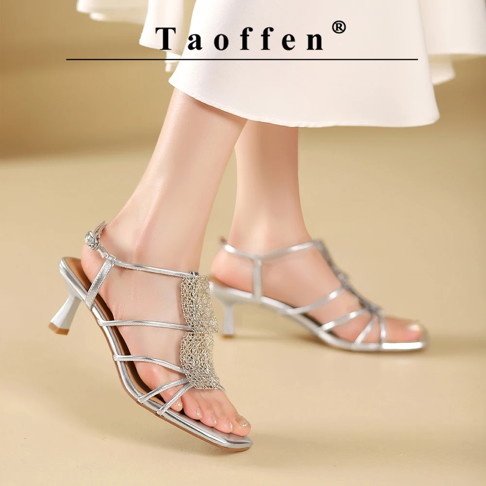 Taoffen 2024 New Summer Sandals For Women High Heels Fashion Modern Sandals Casual Open Toe Vintage Retro Buckle Strap Shoes
Taoffen 2024 New Summer Sandals For Women High Heels Fashion Modern Sandals Casual Open Toe Vintage Retro Buckle Strap Shoes
