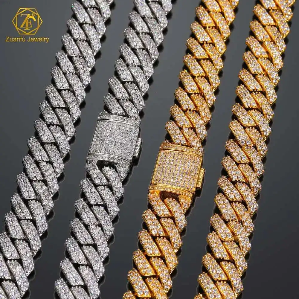 High Quality Big Size Mens Moissanite Cuban Link Chain 12mm 925 Sterling Silver Chain High Polished Cuban Necklace and Bracelet
High Quality Big Size Mens Moissanite Cuban Link Chain 12mm 925 Sterling Silver Chain High Polished Cuban Necklace and Bracelet