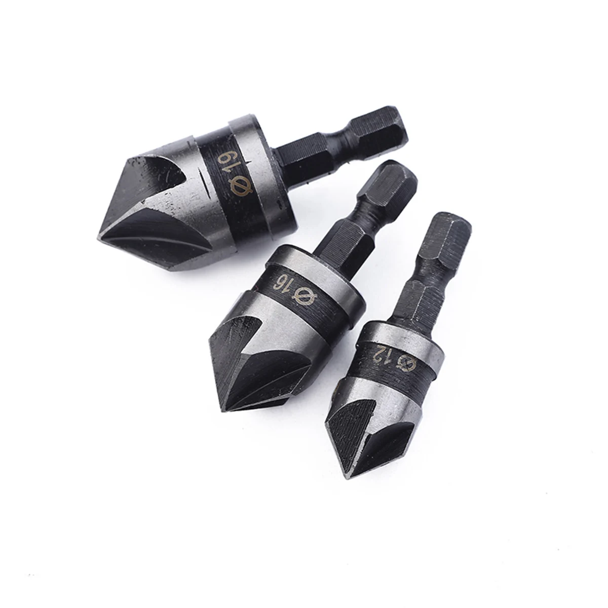 3 Pcs Chamferer High Quality Carbon Steel Drill Bits Taper Milling Countersink for Wood Plastic Thin Board Drilling Tool
3 Pcs Chamferer High Quality Carbon Steel Drill Bits Taper Milling Countersink for Wood Plastic Thin Board Drilling Tool