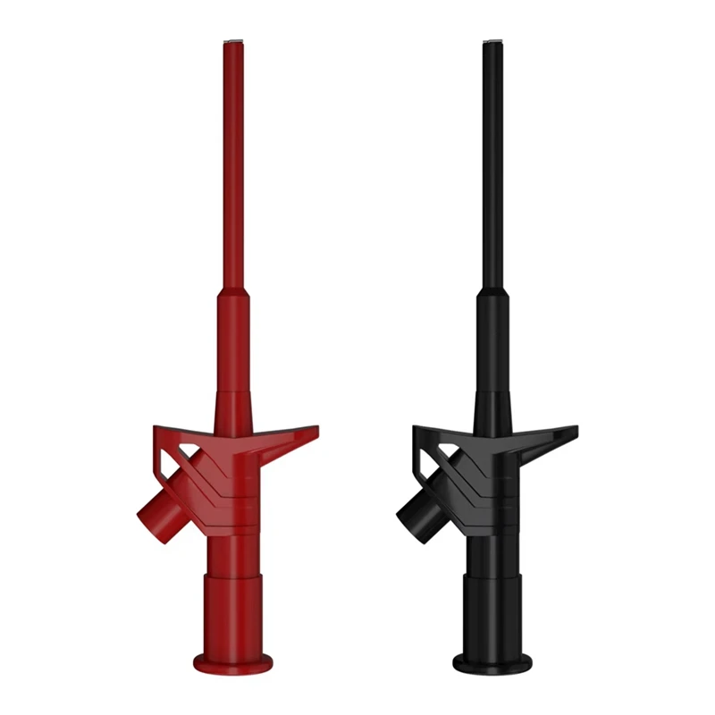 A73P-2Pcs Quick Test Hook Clip Professional Insulated High Voltage Flexible Testing Probe 4Mm Banana Socket Red And Black
A73P-2Pcs Quick Test Hook Clip Professional Insulated High Voltage Flexible Testing Probe 4Mm Banana Socket Red And Black