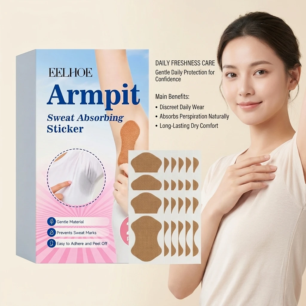 Armpit Sweat Absorbing Sticker Reduce Sweat Penetration Keep Clothes Dry Eliminate Odor Refreshing Disposable Underarm Sweat Pad
Armpit Sweat Absorbing Sticker Reduce Sweat Penetration Keep Clothes Dry Eliminate Odor Refreshing Disposable Underarm Sweat Pad