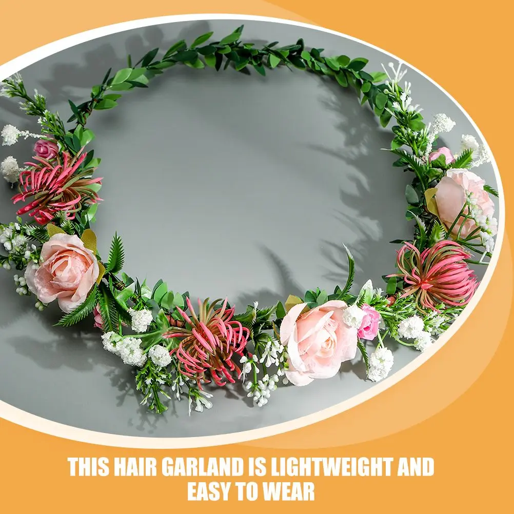 Flower Crown Headpiece For Women Hair Wreath Headdress for Women Beach Photo Bridal Party Accessories Floral Crown
Flower Crown Headpiece For Women Hair Wreath Headdress for Women Beach Photo Bridal Party Accessories Floral Crown