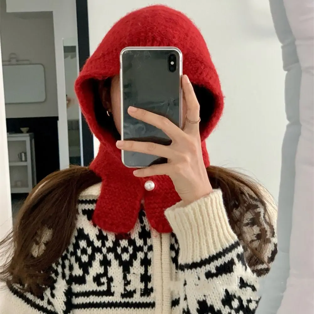 Woolen Knitted Balaclava Hat Keep Warm Ear Protection Neck Collar Beanies Cap Neck Protector Solid Color Pullover Cap Female
Woolen Knitted Balaclava Hat Keep Warm Ear Protection Neck Collar Beanies Cap Neck Protector Solid Color Pullover Cap Female