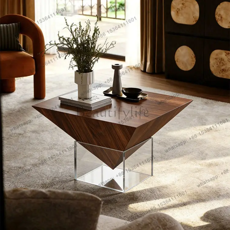 Italian minimalist acrylic rock slab coffee table light luxury square living room table
Italian minimalist acrylic rock slab coffee table light luxury square living room table