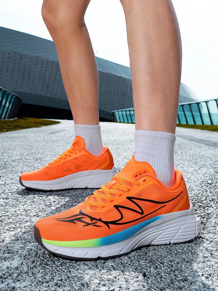 Orange Width Men's Athletic Shoes Lightweight Breathable Mesh Cushioned Sole Anti-Slip for Long Distance Jogging And Casual Wear
Orange Width Men's Athletic Shoes Lightweight Breathable Mesh Cushioned Sole Anti-Slip for Long Distance Jogging And Casual Wear