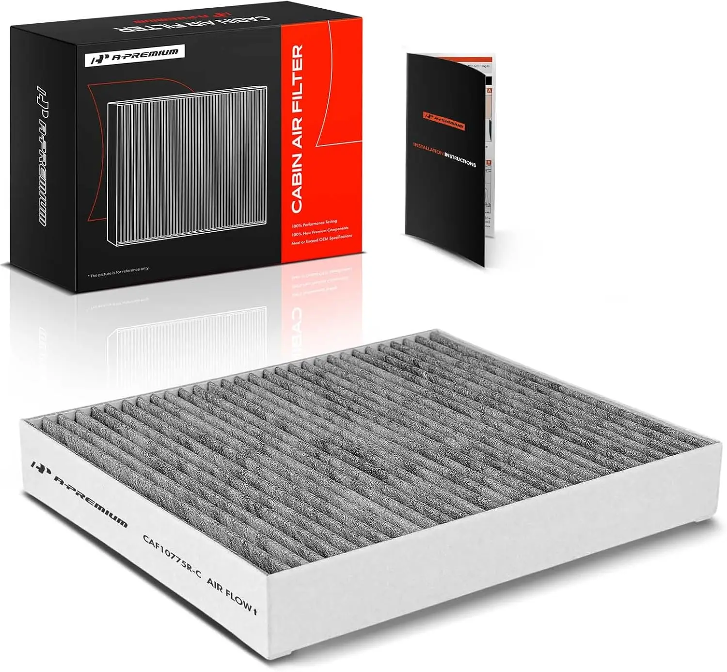 Cabin Air Filter with Activated Carbon Compatible with Buick, Cadillac, Chevy & Saab Models - Replaces CF10775, CAF6154C
Cabin Air Filter with Activated Carbon Compatible with Buick, Cadillac, Chevy & Saab Models - Replaces CF10775, CAF6154C