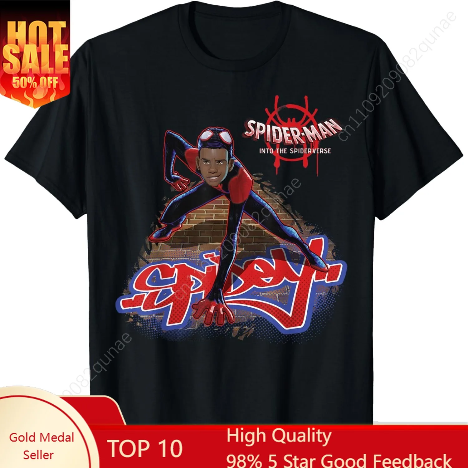 Marvel Spider-Man Spiderverse Miles Morales Climb Mens T-Shirt
Marvel Spider-Man Spiderverse Miles Morales Climb Mens T-Shirt