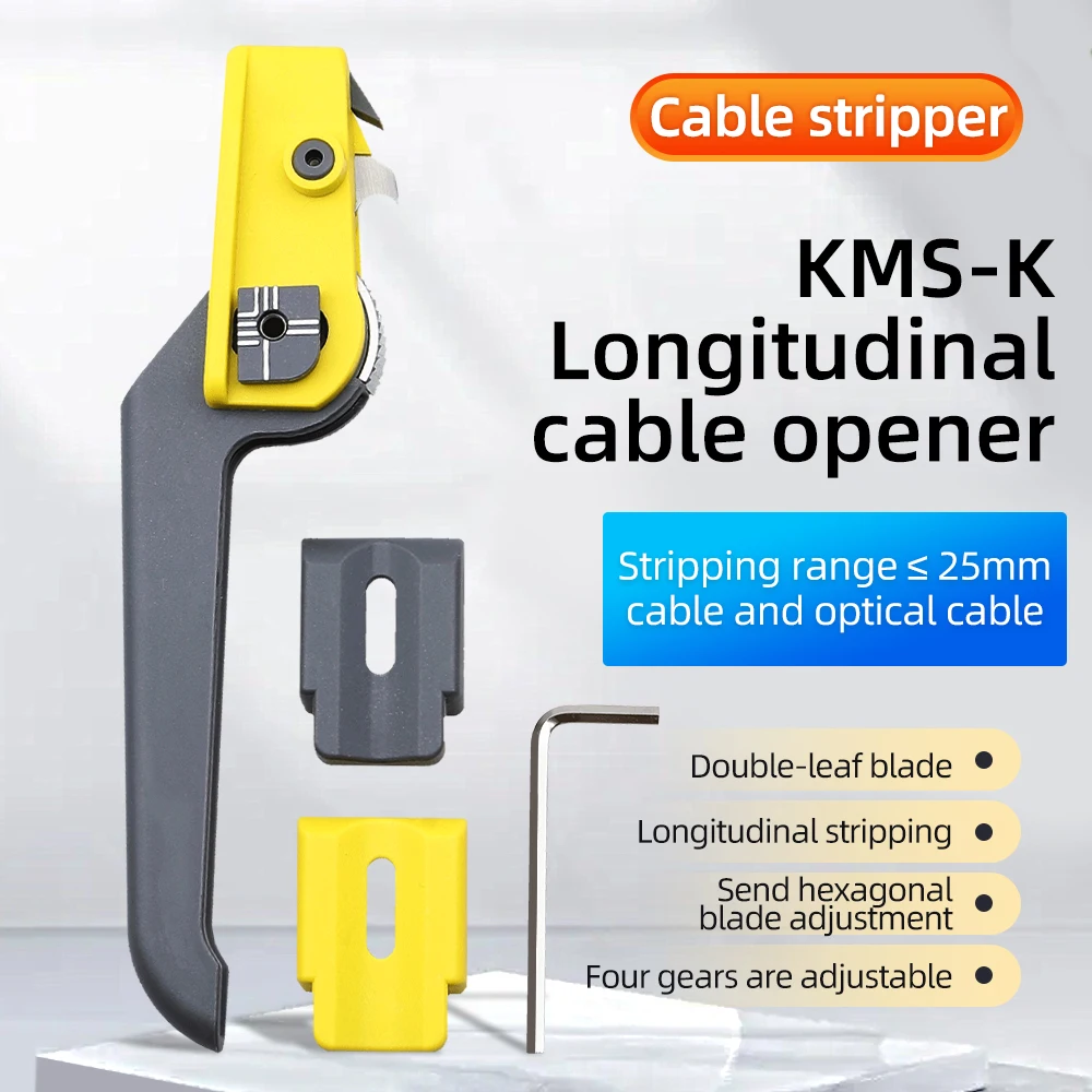 SAIVXIAN KMS-K Резак для продольного кабеля оптического волокна Инструмент для зачистки оболочки оптического волокна Щипцы для зачистки кабеля
SAIVXIAN KMS-K Резак для продольного кабеля оптического волокна Инструмент для зачистки оболочки оптического волокна Щипцы для зачистки кабеля