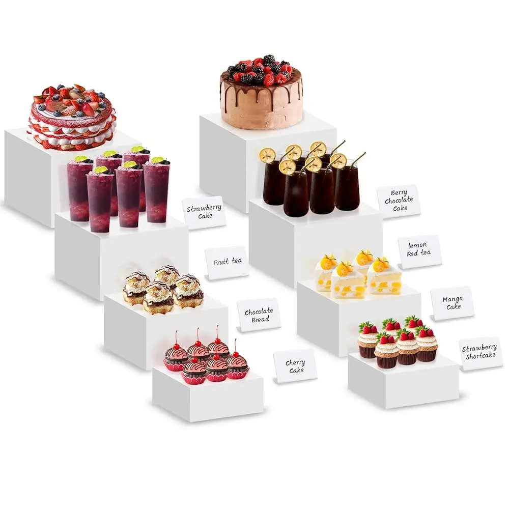 Buffet Risers, 8Pcs Dessert Table Display Set, Acrylic Risers Display Stands, Catering Supplies Buffet Display - 2 Set (6"",
Buffet Risers, 8Pcs Dessert Table Display Set, Acrylic Risers Display Stands, Catering Supplies Buffet Display - 2 Set (6"",