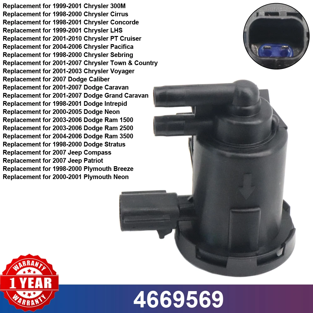 4669569 52121071AC 52121071AB Car Vapor Canister Purge Valve Solenoid For Dodge Caravan Jeep Compass Chrysler Sebring 911-202
4669569 52121071AC 52121071AB Car Vapor Canister Purge Valve Solenoid For Dodge Caravan Jeep Compass Chrysler Sebring 911-202