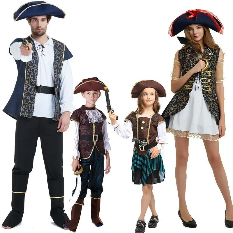 Halloween Pirate Performance Cosplay Adult Masquerade Costume Men's Women's Caribbean Pirate Outfit Stage Dance Party Dress
Halloween Pirate Performance Cosplay Adult Masquerade Costume Men's Women's Caribbean Pirate Outfit Stage Dance Party Dress