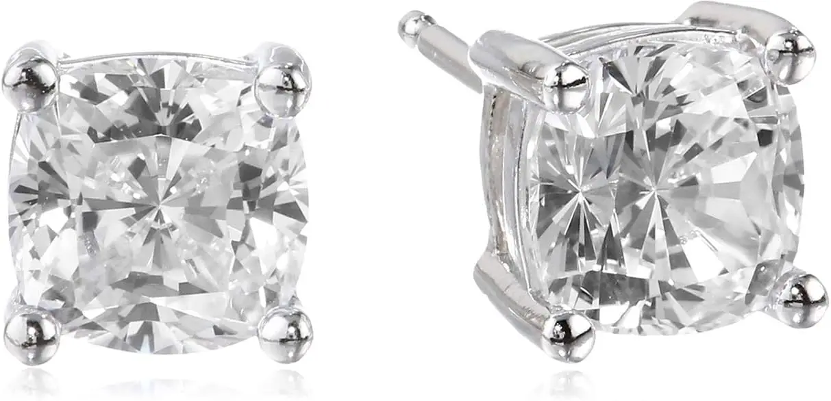 Essentials Platinum Plated Sterling Silver Cushion Cut Cubic Zirconia Stud Earrings
Essentials Platinum Plated Sterling Silver Cushion Cut Cubic Zirconia Stud Earrings