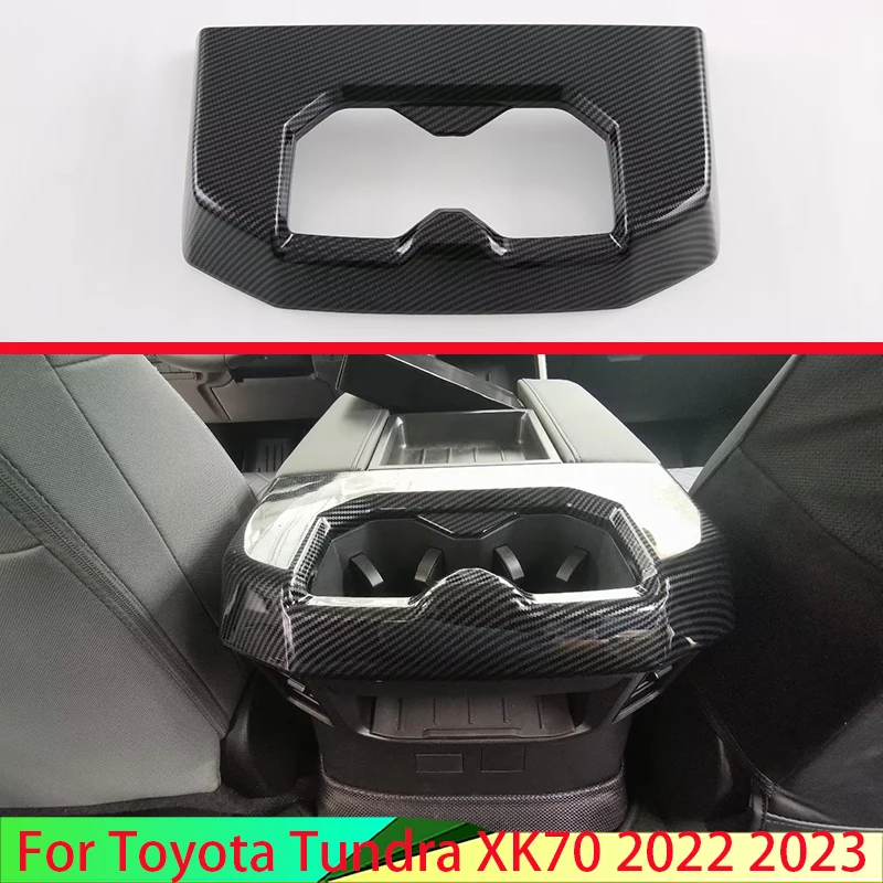 Для Toyota Tundra XK70 2022 2023, стиль из углеродного волокна, держатель для чашки на заднее сиденье, хромированная накладка, рамка, объемная рамка, стиль
Для Toyota Tundra XK70 2022 2023, стиль из углеродного волокна, держатель для чашки на заднее сиденье, хромированная накладка, рамка, объемная рамка, стиль