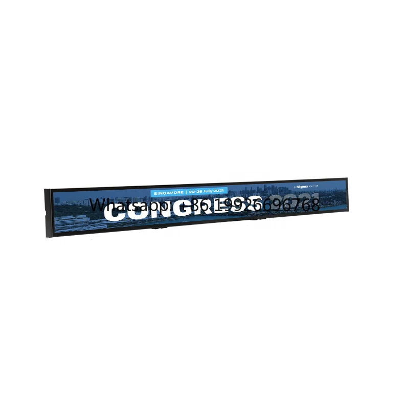 New Design 19.1'' Super Market Stretched Bar Ultra Wide Advertising LCD Display Screen Monitor WiFi Connected BOE Panel Android
New Design 19.1'' Super Market Stretched Bar Ultra Wide Advertising LCD Display Screen Monitor WiFi Connected BOE Panel Android