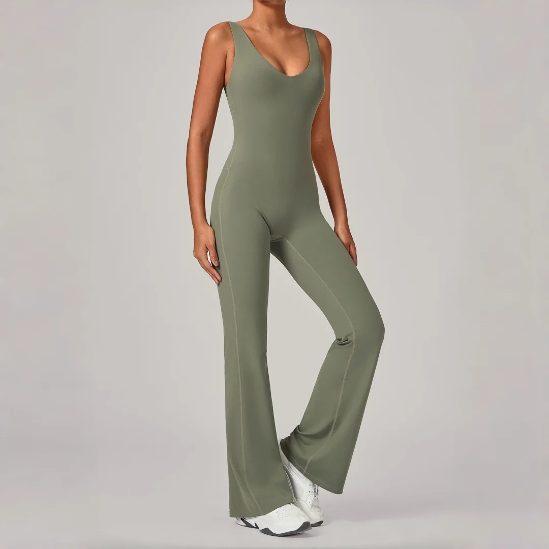 Women's Flared Pants Yoga Fitness Jumpsuit Running Workout Gym One-Piece Yoga Suit Tight Hip-Lift Wide-Leg Yoga Sports Jumpsuit
Women's Flared Pants Yoga Fitness Jumpsuit Running Workout Gym One-Piece Yoga Suit Tight Hip-Lift Wide-Leg Yoga Sports Jumpsuit