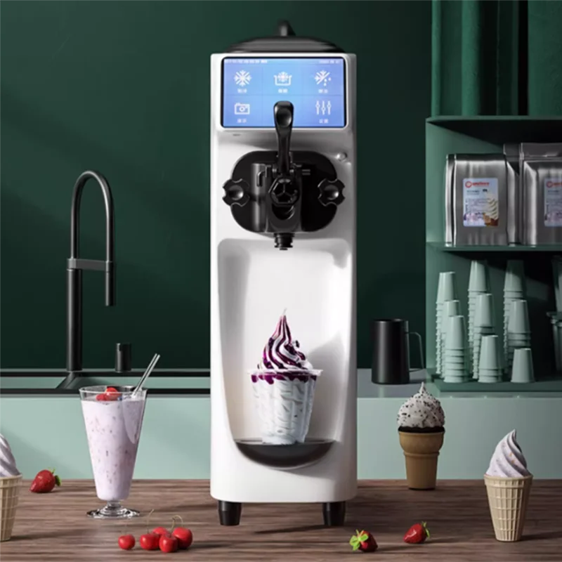 Fully Automatic Intelligent Commercial Desktop Single-Head Soft Ice Cream Machine Mini Small Ice Cream Maker
Fully Automatic Intelligent Commercial Desktop Single-Head Soft Ice Cream Machine Mini Small Ice Cream Maker