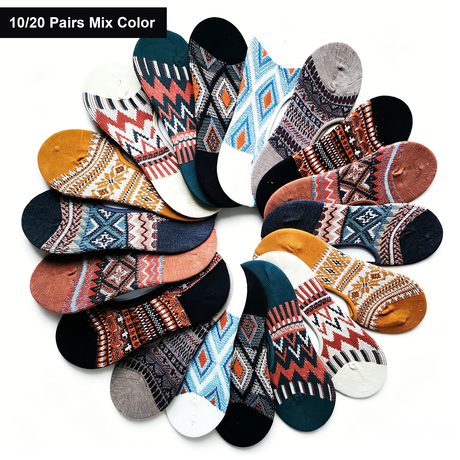 10/20 Pairs No Show Socks Men Women Lover Couple Retro Fashion Harajuku Style Nordic Seamless Socks Cotton Socks EUR37-43
10/20 Pairs No Show Socks Men Women Lover Couple Retro Fashion Harajuku Style Nordic Seamless Socks Cotton Socks EUR37-43