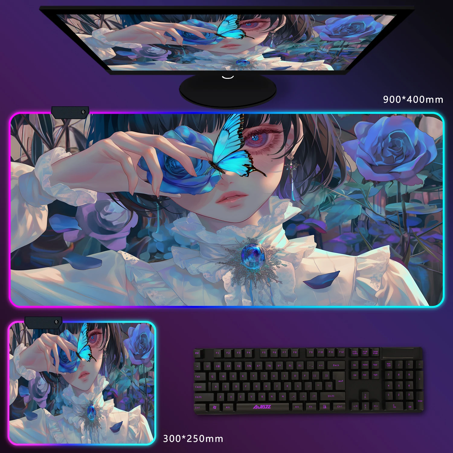RGB Gaming mouse pad XXL large rubber non-slip table mat ultra HD printing FPS/MOBA game player special computer accessories
RGB Gaming mouse pad XXL large rubber non-slip table mat ultra HD printing FPS/MOBA game player special computer accessories