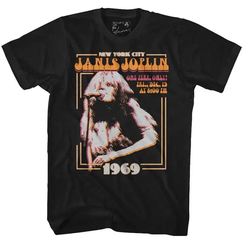 Janis Joplin New York 1969 Black Tall T Shirt
Janis Joplin New York 1969 Black Tall T Shirt