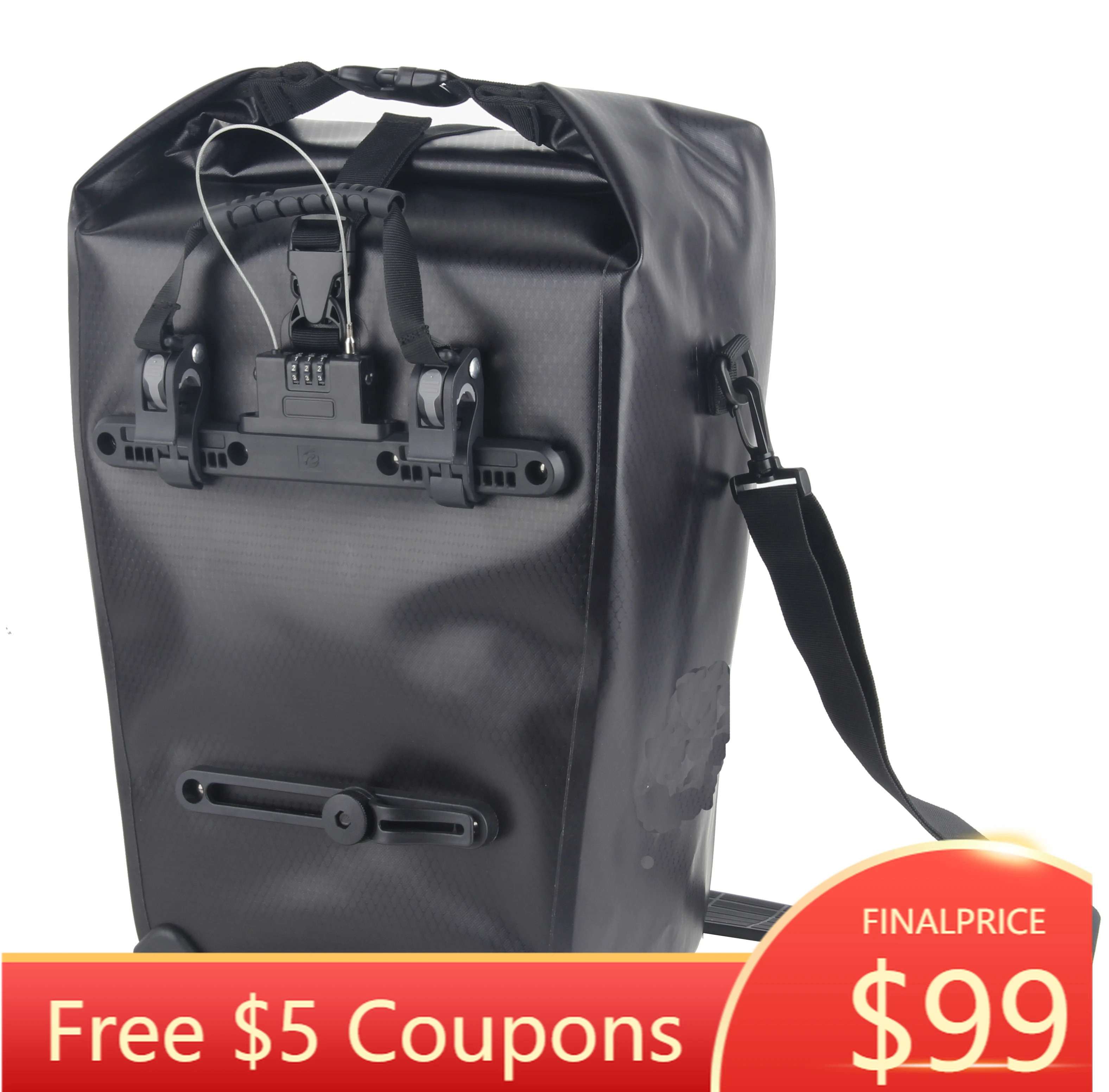 Free Sample Durable Tarpaulin TPU Waterproof Bicycle Pannier Backpack with Quick Release Bracket with Lock Function
Free Sample Durable Tarpaulin TPU Waterproof Bicycle Pannier Backpack with Quick Release Bracket with Lock Function
