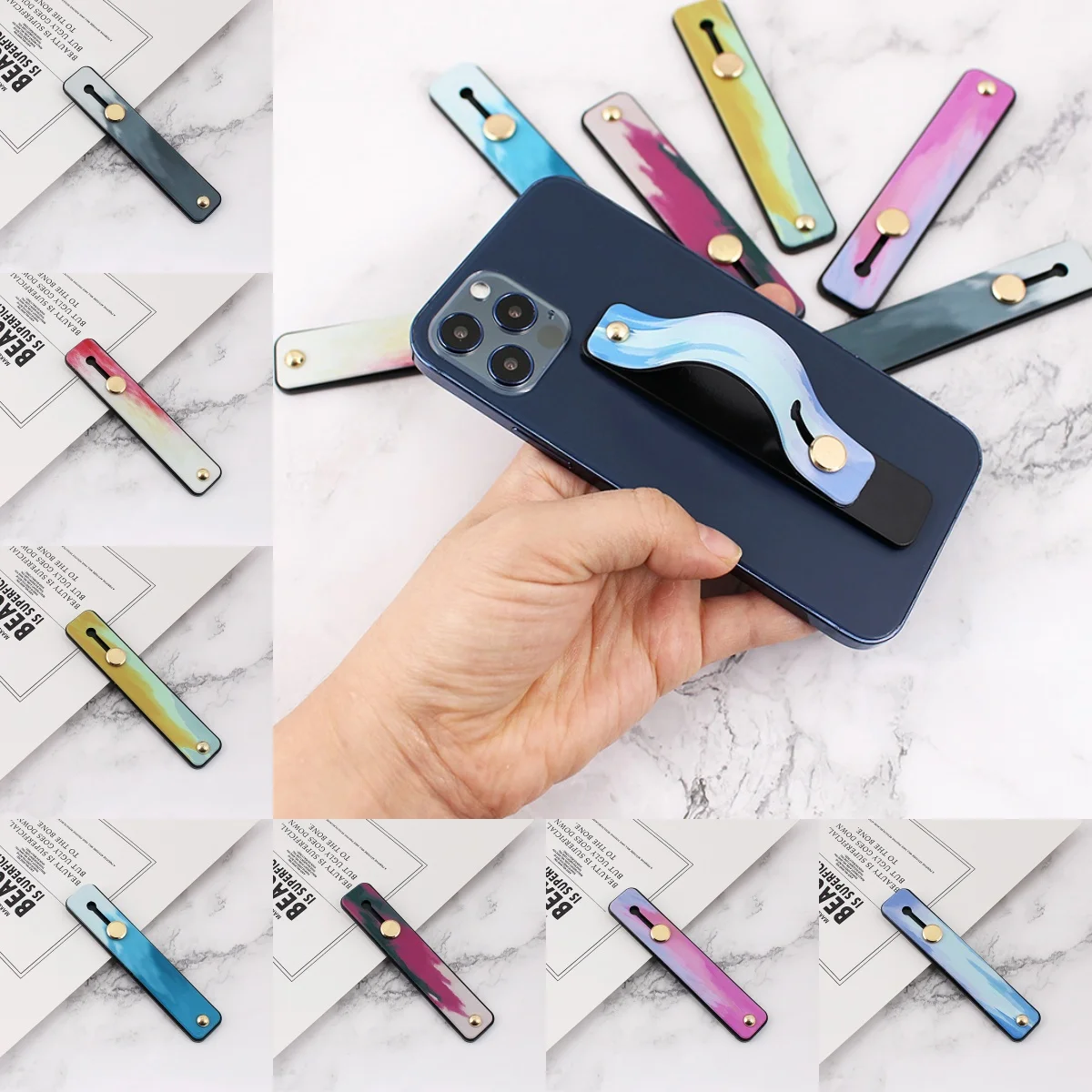 Creative Grip Stand Candy Color Phone Holder Silicone Finger Ring Push Pull Bracket Universal Hand Band Phone Accessaries
Creative Grip Stand Candy Color Phone Holder Silicone Finger Ring Push Pull Bracket Universal Hand Band Phone Accessaries