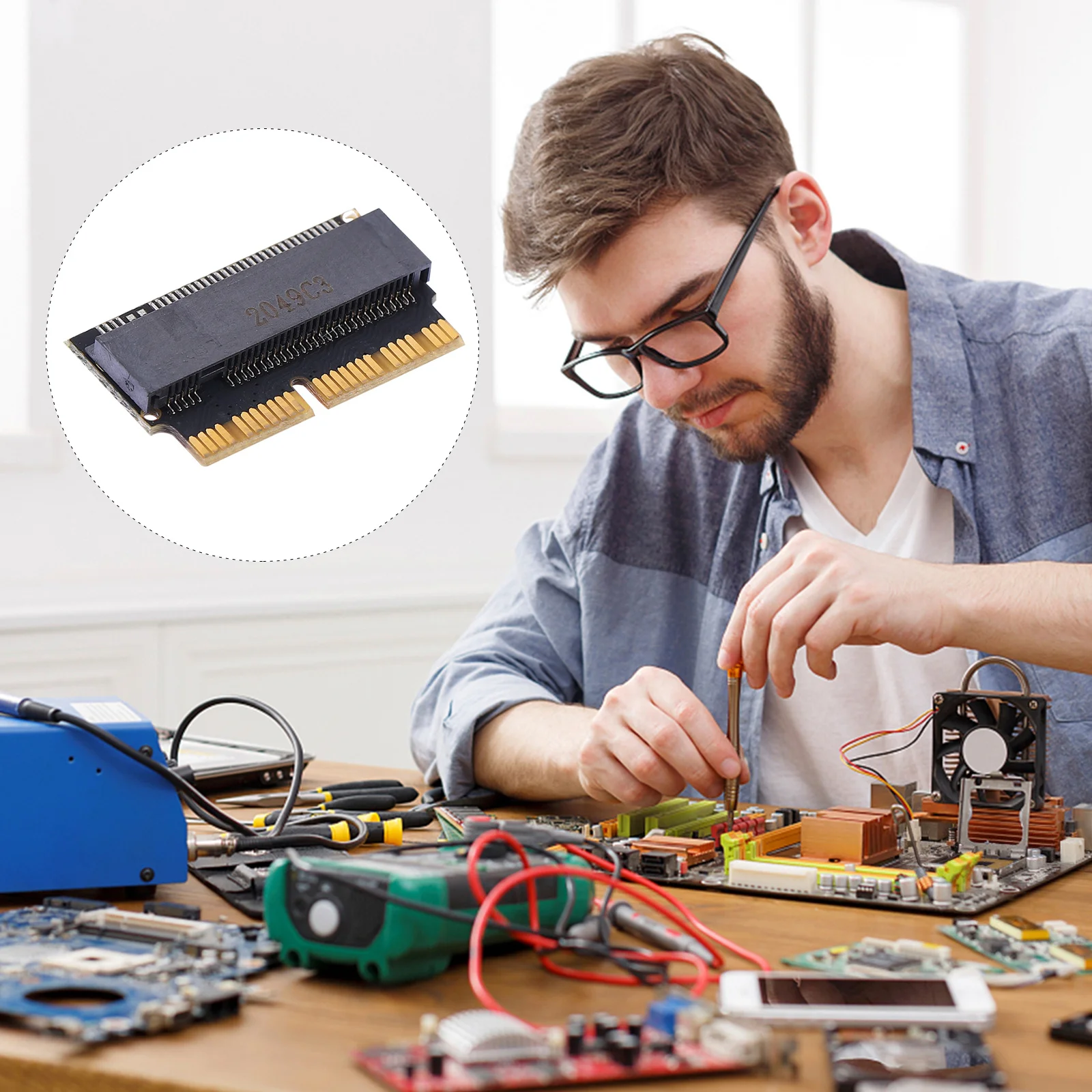 Nvme SSD Convert Adapter Card Compatible Laptop Support Ie X4 SSD Upgrade Converter Computer Accessory
Nvme SSD Convert Adapter Card Compatible Laptop Support Ie X4 SSD Upgrade Converter Computer Accessory