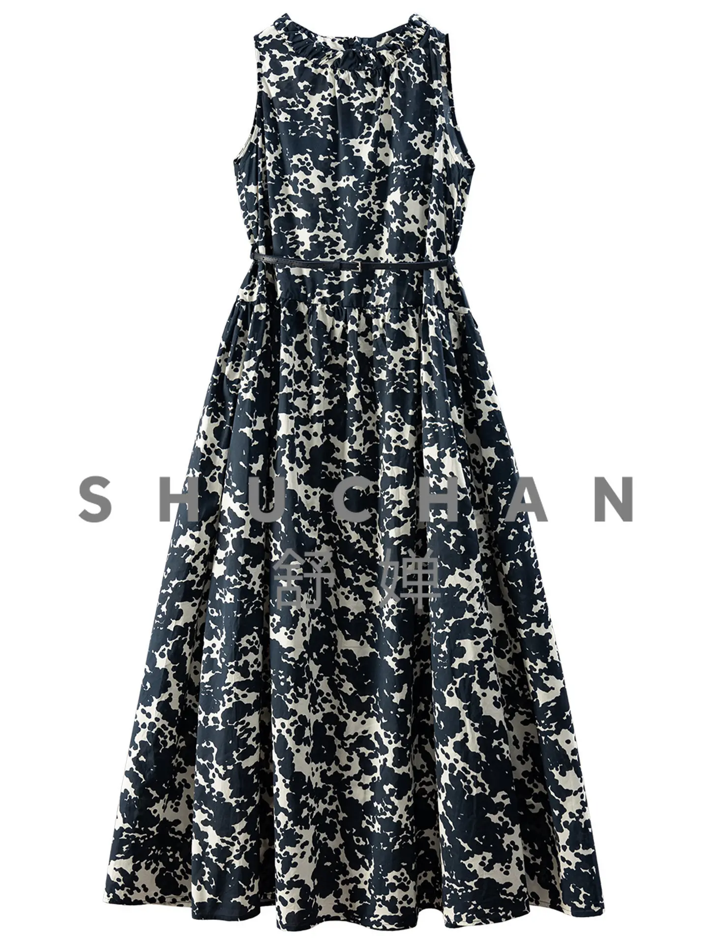 Classic Eternal Dresses Ink Flower Crew Neck 60 Cotton Vest Dress Women's 06X6 Vestidos De Mujer Elegantes Para Fiesta
Classic Eternal Dresses Ink Flower Crew Neck 60 Cotton Vest Dress Women's 06X6 Vestidos De Mujer Elegantes Para Fiesta