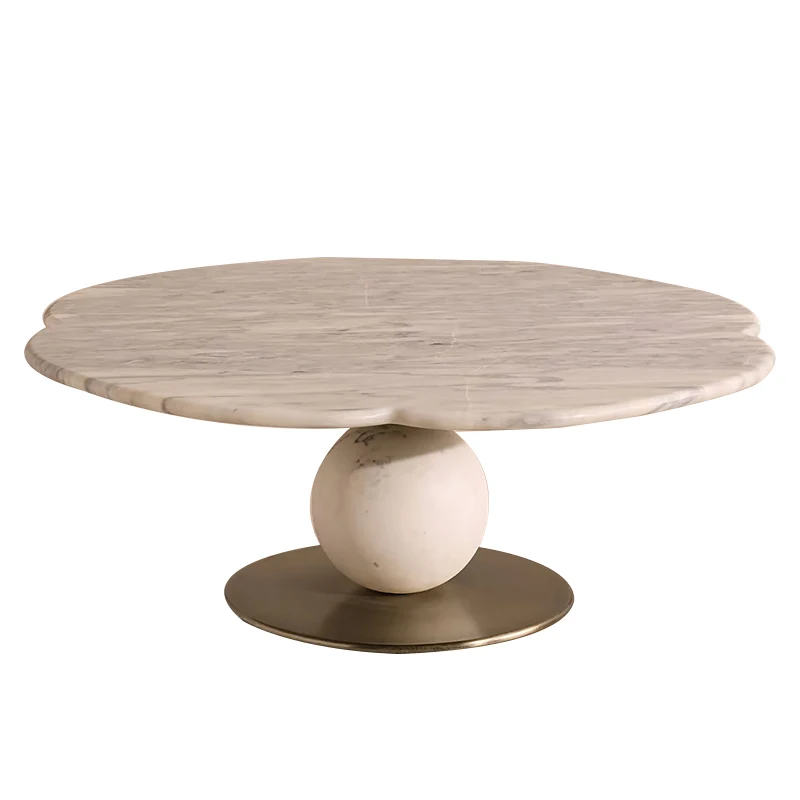 Natural marble coffee table Nordic luxury living room home coffee table designer personalized creative petal shape
Natural marble coffee table Nordic luxury living room home coffee table designer personalized creative petal shape