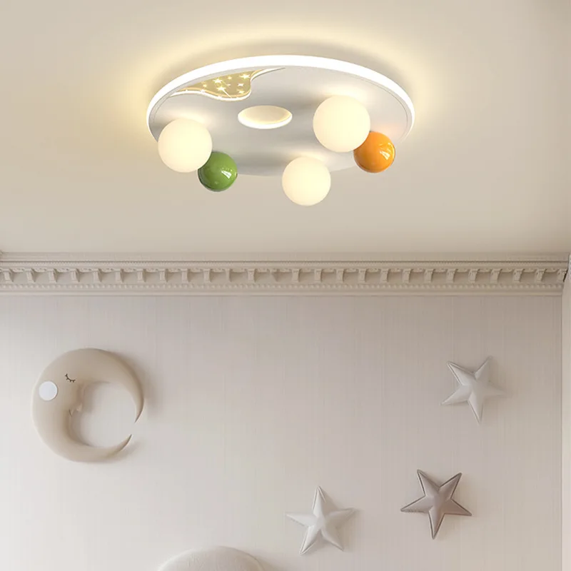 Cream Style Bubble Ball Lamp LED Children's Room Ceiling Lights Modern Warm Baby Room Nursery Boy Girl Bedroom Ceiling Lamps
Cream Style Bubble Ball Lamp LED Children's Room Ceiling Lights Modern Warm Baby Room Nursery Boy Girl Bedroom Ceiling Lamps