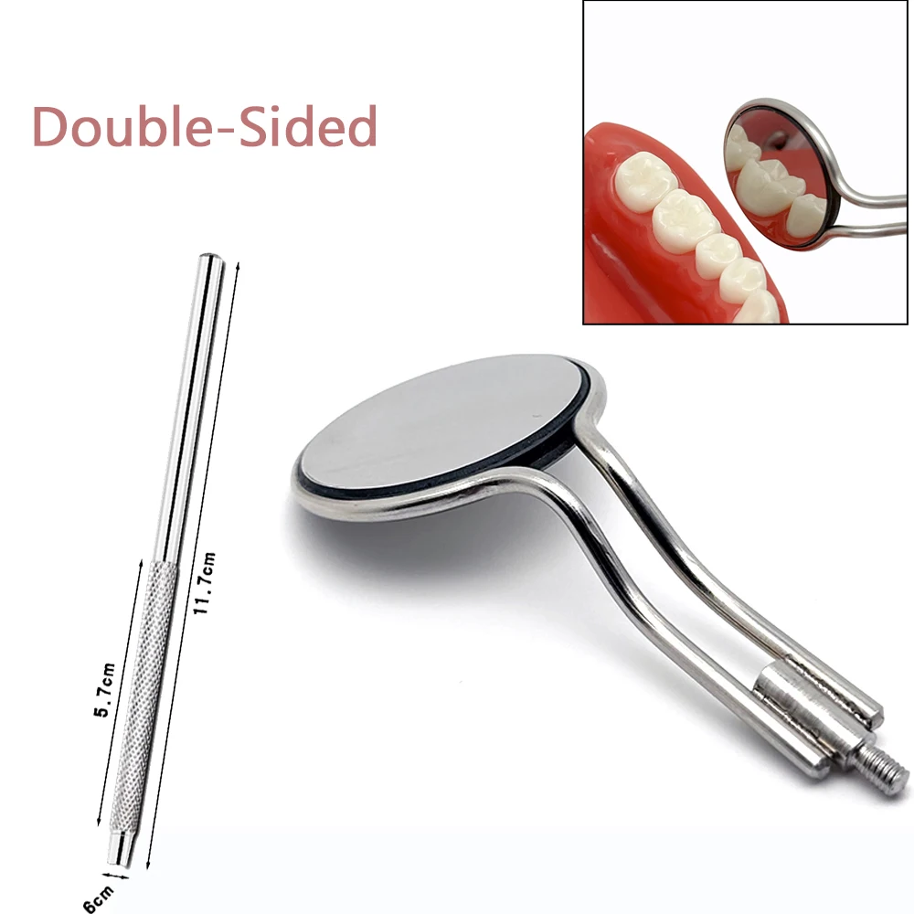 Double-Sided Anti-Fog Dental Mirror - High-Quality Rhodium Coated Reusable Oral Exam Tool for Dentists & Hygienists
Double-Sided Anti-Fog Dental Mirror - High-Quality Rhodium Coated Reusable Oral Exam Tool for Dentists & Hygienists