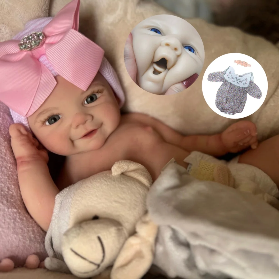 Can Open Mouth Vivienne 18Inch bebe reborn silicona Girl Doll With Painted Hair Washable Doll Lifelike Reborn Girl Doll
Can Open Mouth Vivienne 18Inch bebe reborn silicona Girl Doll With Painted Hair Washable Doll Lifelike Reborn Girl Doll