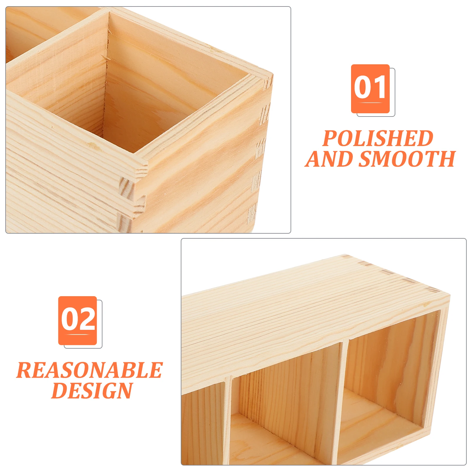 Pine Wood Pen Storage Box 3 Compartments Desk Organizer Office Supply Rustic Wooden Pen Holder Makeup Brush Holder Cosmetics
Pine Wood Pen Storage Box 3 Compartments Desk Organizer Office Supply Rustic Wooden Pen Holder Makeup Brush Holder Cosmetics