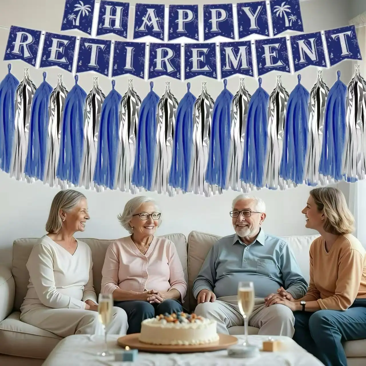 21 шт. сине-серебристых бумажных баннеров и гирлянд с бахромой на тему «Счастливого выхода на пенсию» для вечеринки по случаю выхода на пенсию
21 шт. сине-серебристых бумажных баннеров и гирлянд с бахромой на тему «Счастливого выхода на пенсию» для вечеринки по случаю выхода на пенсию