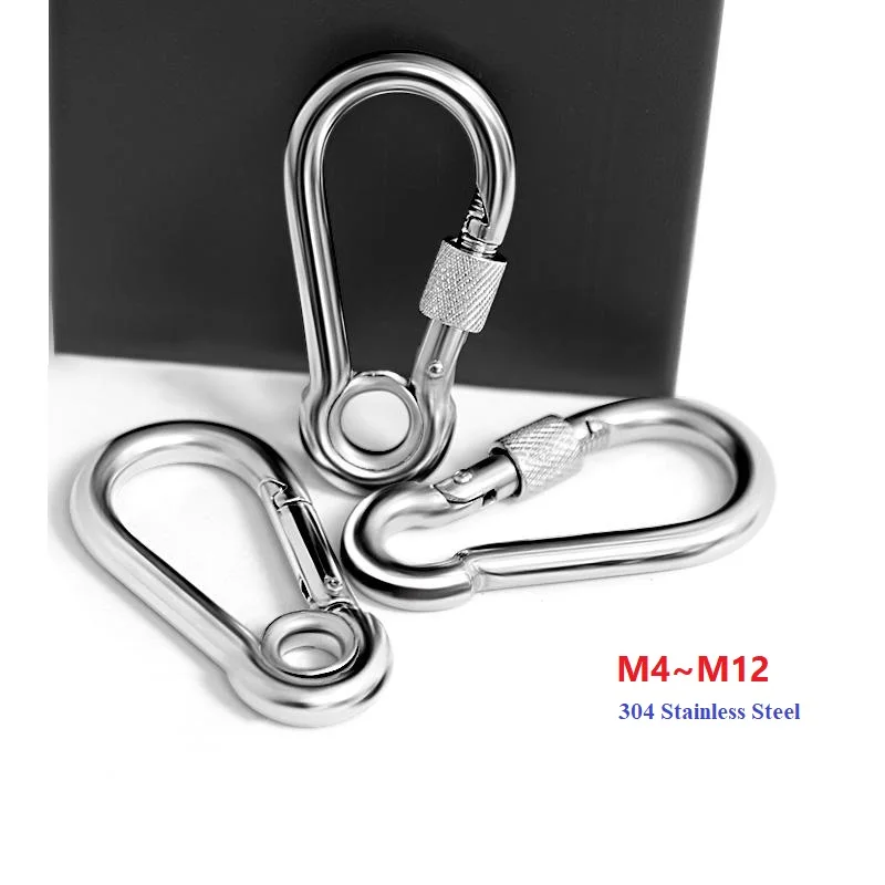 304 Stainless Steel Carabiner Spring Snap Hook Outdoor Quick Link Lock Pet Rop Snap New Listing M4 M5 M6 M7 M8 M9 M10 M11 M12
304 Stainless Steel Carabiner Spring Snap Hook Outdoor Quick Link Lock Pet Rop Snap New Listing M4 M5 M6 M7 M8 M9 M10 M11 M12