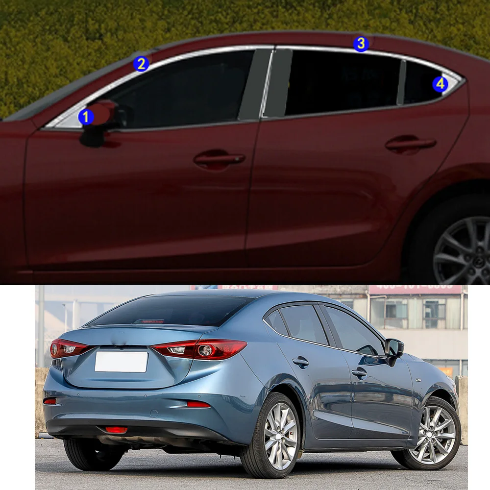For Mazda 3 Mazda3/Axela 2014 2015 2016 2017 2018 2019 Car Sticker Garnish Pillar Window Middle Strip Trim Frame Hoods
For Mazda 3 Mazda3/Axela 2014 2015 2016 2017 2018 2019 Car Sticker Garnish Pillar Window Middle Strip Trim Frame Hoods