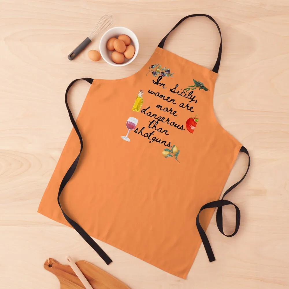 In Sicily, women are more dangerous than shotguns. Apron All For Kitchen And Home Women's Kitchen Apron
In Sicily, women are more dangerous than shotguns. Apron All For Kitchen And Home Women's Kitchen Apron