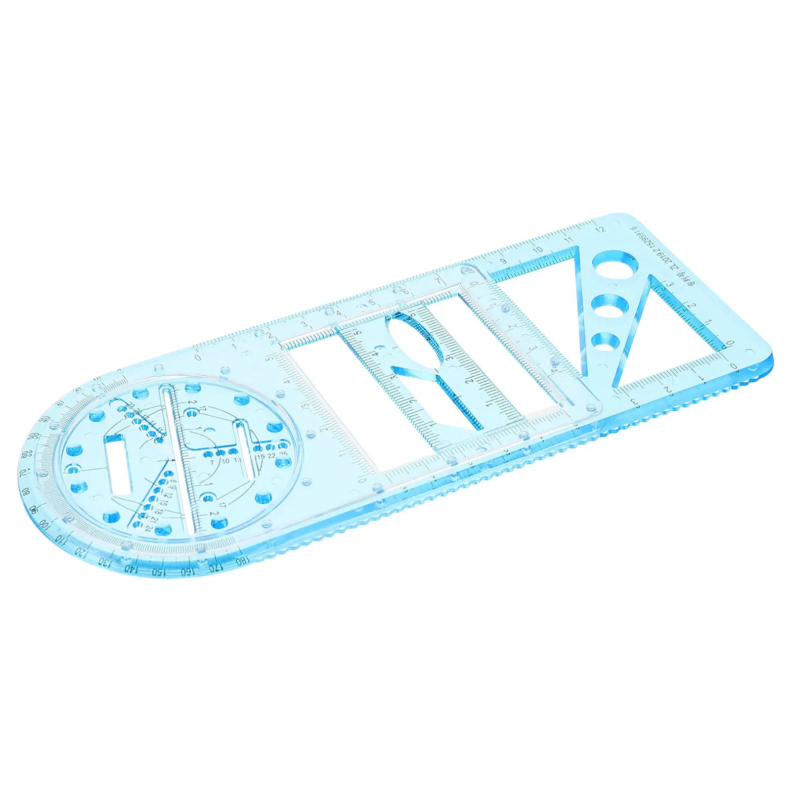 Geometric Drawing Ruler Set Multifunctional Plastic Mathematics Examination Draft Rulers for School Supplies Measurement Design