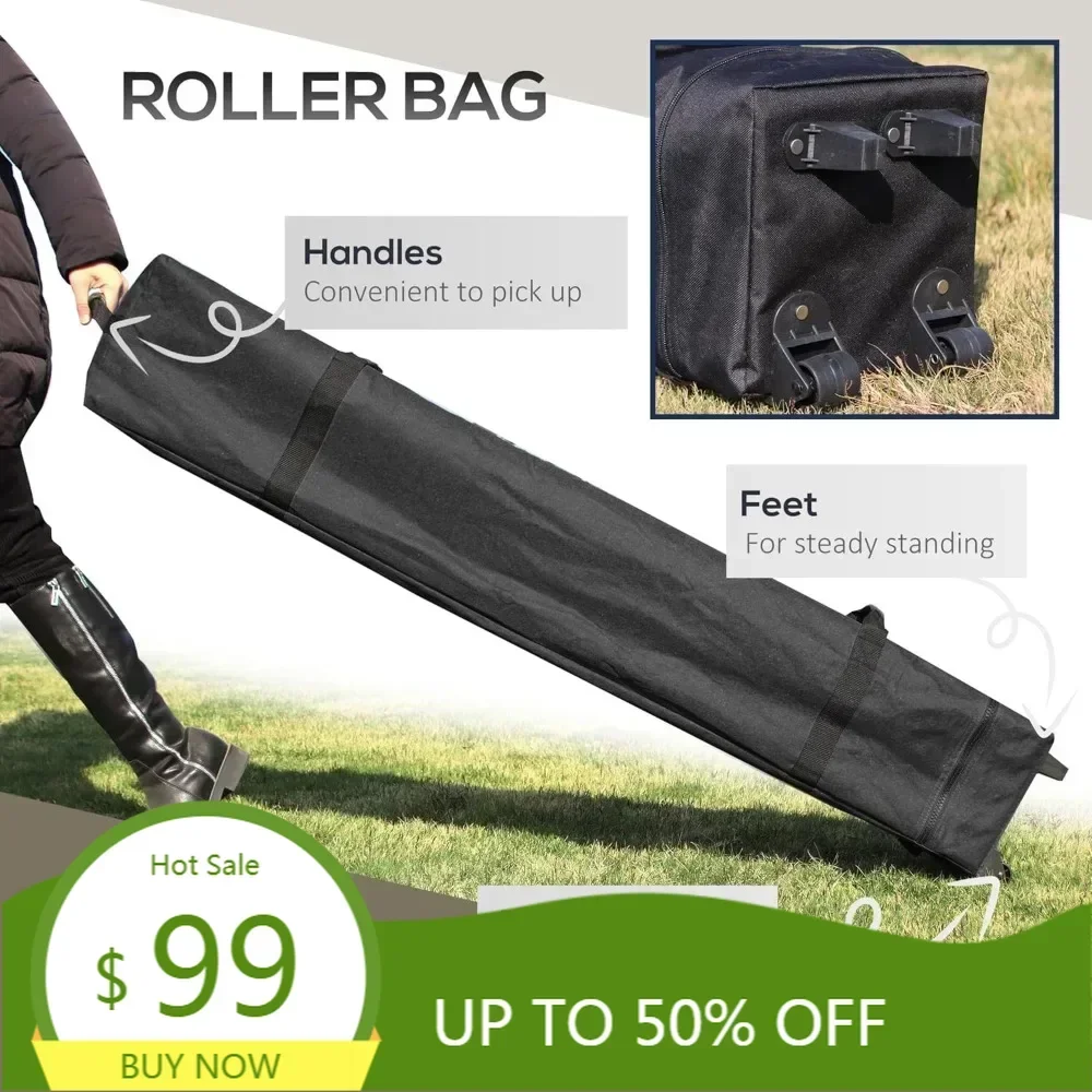 Спливающая беседка Outsunny размером 13 x 13 футов с сеткой, палатка с навесом UPF 50+, сумки для воды/песка, сумка для переноски на колесиках для уличного укрытия
Спливающая беседка Outsunny размером 13 x 13 футов с сеткой, палатка с навесом UPF 50+, сумки для воды/песка, сумка для переноски на колесиках для уличного укрытия